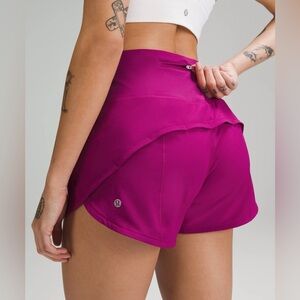 Lululemon Speed Up High-Rise Lined Short 4" Magenta/Hot Pink Size 4